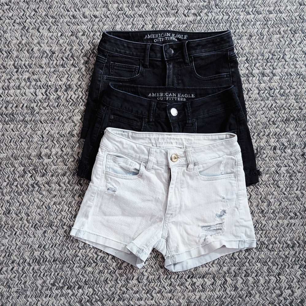American Eagle Hi-Rise Denim Shorts